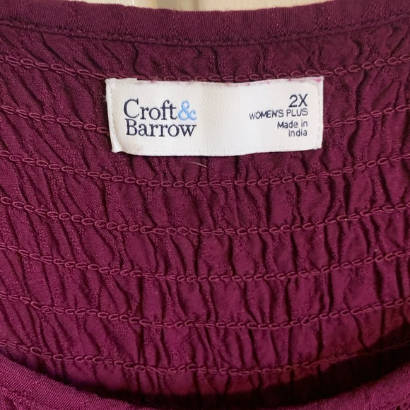 croft & barrow Sleeveless Maxi Dress in Plum - Picture 2 of 8